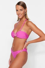 Trendyol Fuchsia bikiny bez ramínek