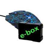 E-blue Myš Auroza Gaming, 4000DPI, optická, 6tl., drátová USB, černá, herní, e-box