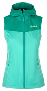 Women's softshell vest Kilpi CORTINA-W turquoise