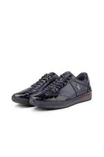 Ducavelli Blink Genuine Leather Men's Casual Shoes, Sheepskin Inner Shoes, Winter Shearling Shoes.