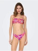 Dark pink Women's Patterned Swimwear Upper ONLY Lolli - Women