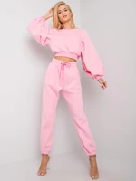 RUE PARIS Pink Womens Sweatshirt