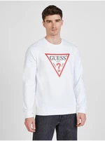 White Mens Sweatshirt Guess - Men