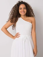 White asymmetrical top