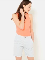 White Striped Shorts CAMAIEU - Women