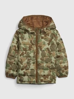 Brown Boys' Patterned Quilted Gap Winter Jacket