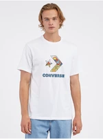Bílé pánské tričko Converse Star Chevron - Pánské