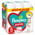 Pampers Pants vel. 5 Monthly Pack 12-17 kg plenkové kalhotky 152 ks