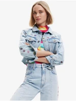 Light blue Desigual Soho Womens Denim Jacket - Women