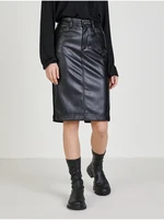 Black Women's Pencil Leatherette Skirt Liu Jo - Women