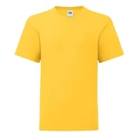 Yellow children's t-shirt in combed cotton Fruit of the Loom