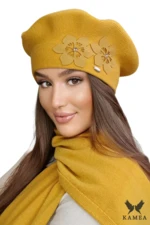 Berretto da donna Kamea Kamea_Beret_K.22.037.25_Honey