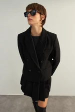 Trendyol Black Limited Edition High Quality Regular Lined Woven Blazer Jacket
