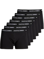 7PACK Mens Boxers Jack and Jones Black