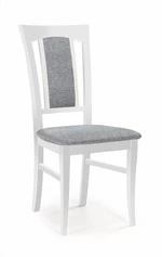 Jídelní židle Korso, bílá/šedá