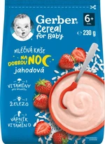 Gerber Cereal Mliečna KAŠA Dobrú noc Jahodová; (od ukonč. 6. mesiaca)