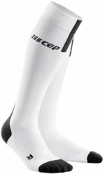 CEP WP40BX Compression Tall Socks 3.0 White-Dark Grey II Skarpety do biegania