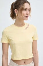 Tričko MAX&Co. dámske,žltá farba,2416941094200