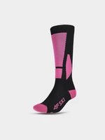 Dámske lyžiarske ponožky - ružové