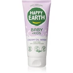 Happy Earth 100% Natural Cream Oil Wash for Baby & Kids umývací olej pre suchú a citlivú pokožku 200 ml