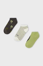 Detské ponožky Mayoral 3-pak zelená farba