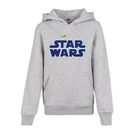 Children's Star Wars Blue Logo Hoody Heather Grey