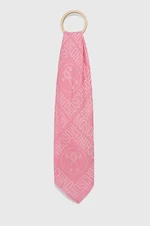 Šátek Moschino růžová barva, M2896 30758