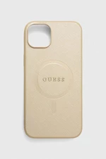 Obal na telefon Guess iPhone 15 Plus 6.7 zlatá barva