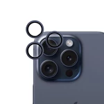 Ochranné sklo fotoaparátu Epico pro Apple iPhone 15 Pro/15 Pro Max, modrá