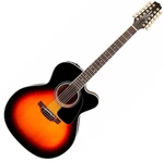 Takamine P6JC-12 Brown Sunburst Guitarra electroacústica de 12 cuerdas