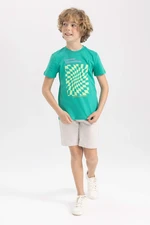 DEFACTO Boy Regular Fit Sweatshirt Fabric Shorts