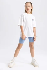DEFACTO Girl Short Sleeve T-Shirt Shorts 2-Pack Set