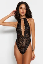 Trendyol Black Lace Capless Brazilian Underwear Body