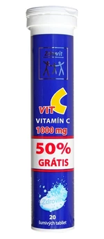 Zdrovit Vitamín C 1000 mg 50% grátis 20 šumivých tabliet