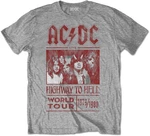 AC/DC T-shirt Highway to Hell World Tour 1979/1981 Unisex Gris M