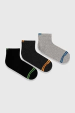 Ponožky Fila 3-pak pánske, čierna farba, F2713