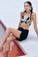 Trendyol X Zeynep Tosun Black Skirt With Drape Detailed