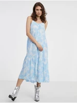 Bílo-modré dámské vzorované šaty ONLY Nova - Dámské