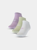 Women's Casual 4F Ankle Socks (3pack) - Multicolor