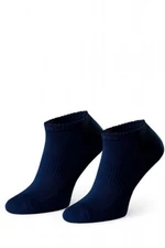 Steven Supima 157 004 tmavě modré kotníkové ponožky 44/46 tmavě modrá