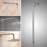 50x10cm Stainless Steel Silver Shower Head Bracket Wall Mounted Tube Bathroom Accessories