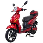 Elektroskútr RACCEWAY E-MOPED, červený-lesklý s baterií 20Ah elektrický motocykel • výkon 500 W • maximálna rýchlosť 25 km/h • dojazd až 60 km • nosno