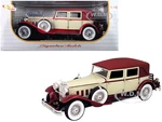 1930 Packard LeBaron Cream and Red 1/18 Diecast Model Car by Signature Models