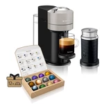 Espresso Krups Nespresso Vertuo Next XN911B10 + Aeroccino kapsulové espresso • príkon 1 500 W • objem 1,1 l • 5 rôznych veľkostí šálky (40 – 535 ml) •