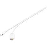 Renkforce Mini-DisplayPort / HDMI káblový adaptér #####Mini DisplayPort Stecker, #####HDMI-A Stecker 1.80 m biela RF-466