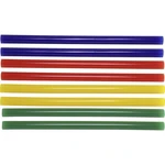 TOOLCRAFT TC-11200X8C lepiace tyčinky 11 mm 200 mm žltá, modrá, zelená, červená 250 g 8 ks
