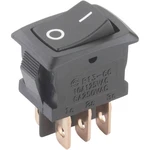 TRU COMPONENTS kolískový spínač TC-R13-166PB-02 250 V/AC 6 A 2x zap/zap  s aretáciou 1 ks