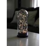 Čierna LED svetelná dekorácia Star Trading Glass Dome, výška 25 cm