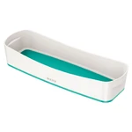 Bielo-tyrkysovomodrý stolový organizér Leitz MyBox, dĺžka 31 cm