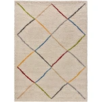 Biely koberec Universal Kasbah White, 133 × 190 cm